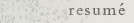 Resume